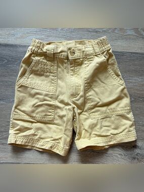 Duck Head Boys Light Yellow Cargo Shorts